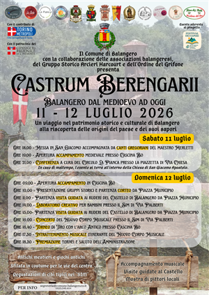 Castrum Berengarii - Balangero dal medioevo ad oggi