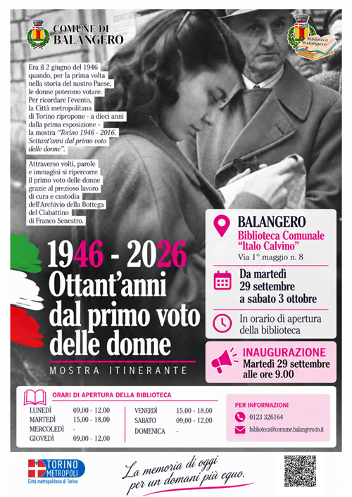 1946-2026: Ottant'anni dal primo voto delle donne